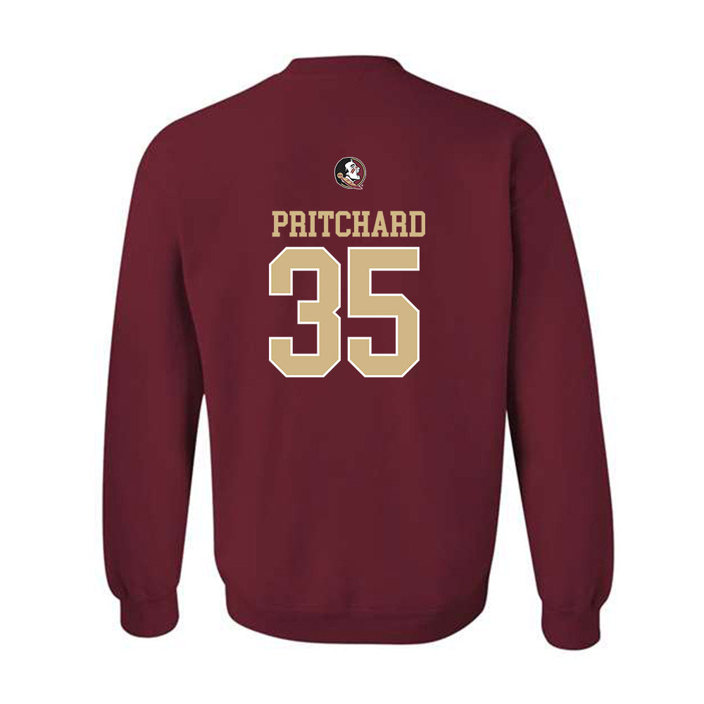 FSU - NCAA Football : Ethan Pritchard - Classic Shersey Crewneck Sweatshirt-1
