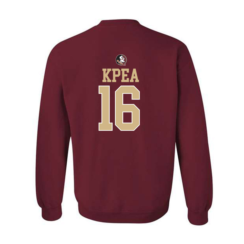 FSU - NCAA Women's Volleyball : Nenu Kpea - Generic Shersey Crewneck Sweatshirt-1