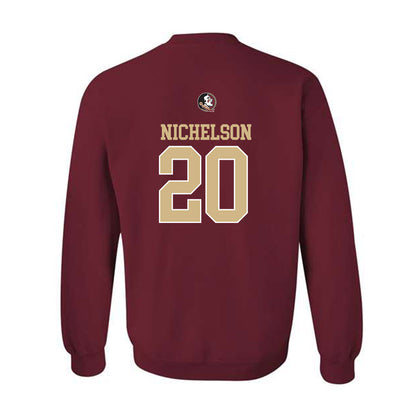 FSU - NCAA Football : Blake Nichelson - Classic Shersey Crewneck Sweatshirt-1