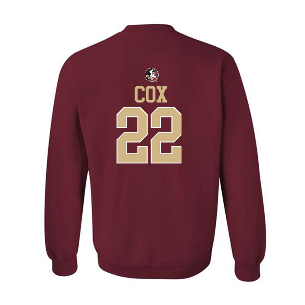 FSU - NCAA Women's Lacrosse : Charlise Cox - Classic Shersey Crewneck Sweatshirt-1