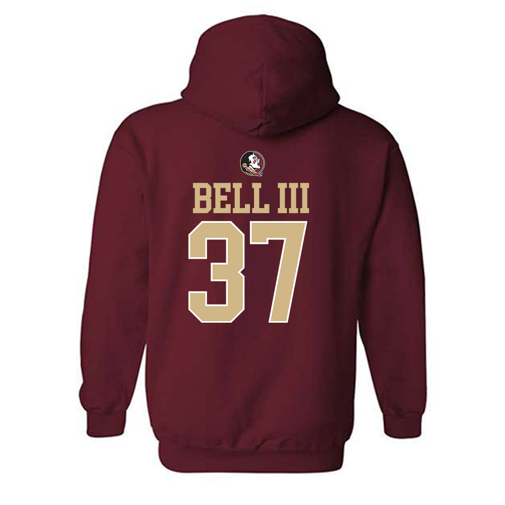 FSU - NCAA Football : Tre Bell III - Classic Shersey Hooded Sweatshirt-1