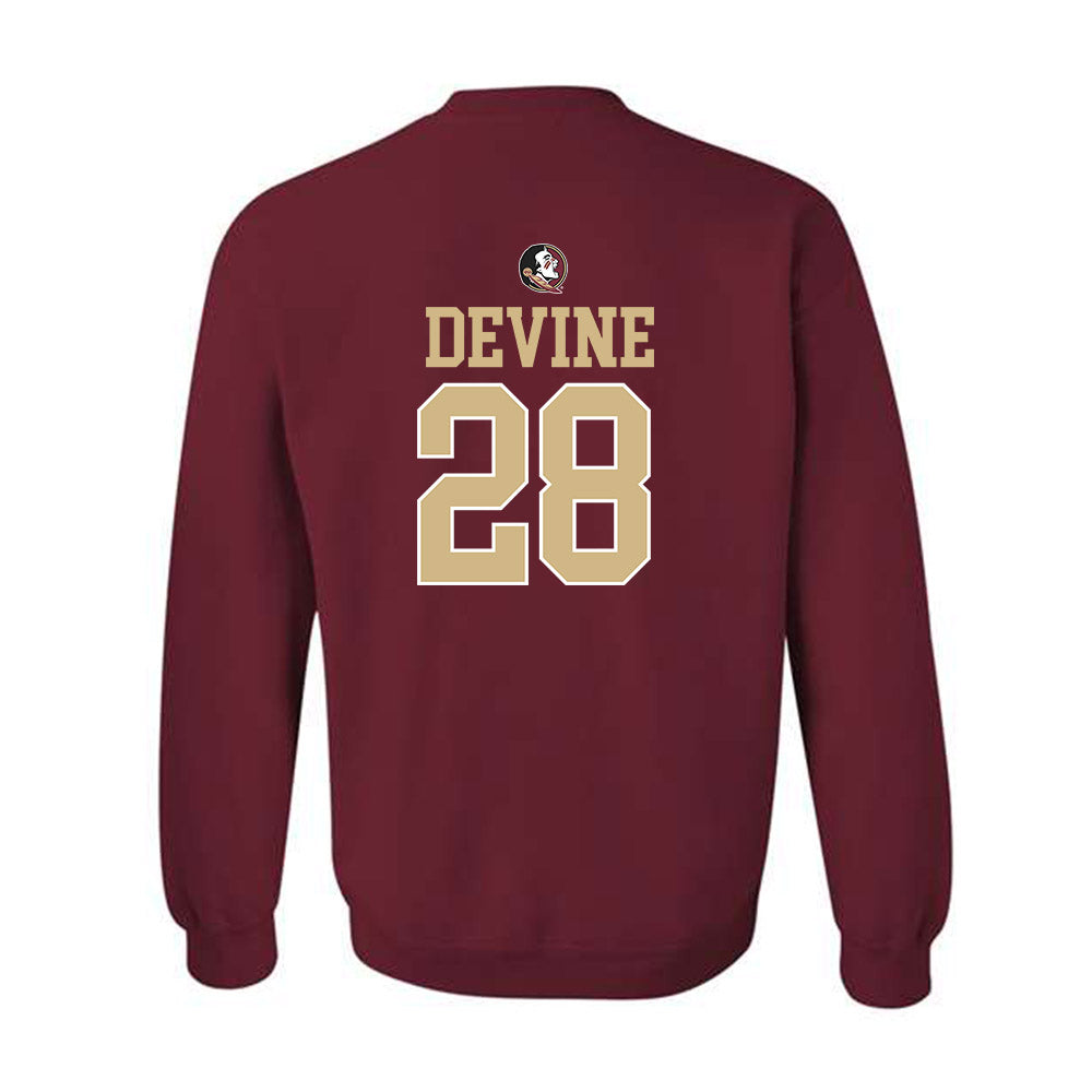 FSU - NCAA Women's Lacrosse : Annie Devine - Classic Shersey Crewneck Sweatshirt-1