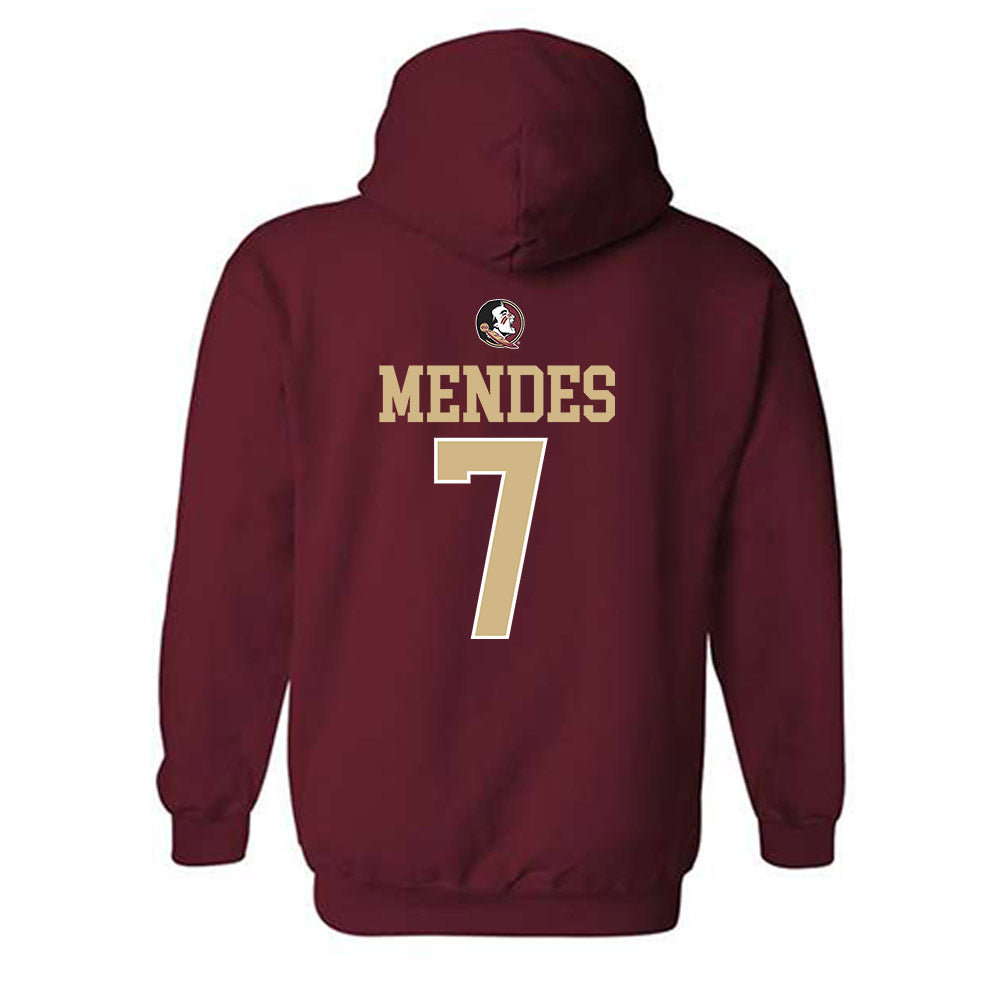 FSU - NCAA Baseball : Wes Mendes - Generic Shersey Hooded Sweatshirt-1