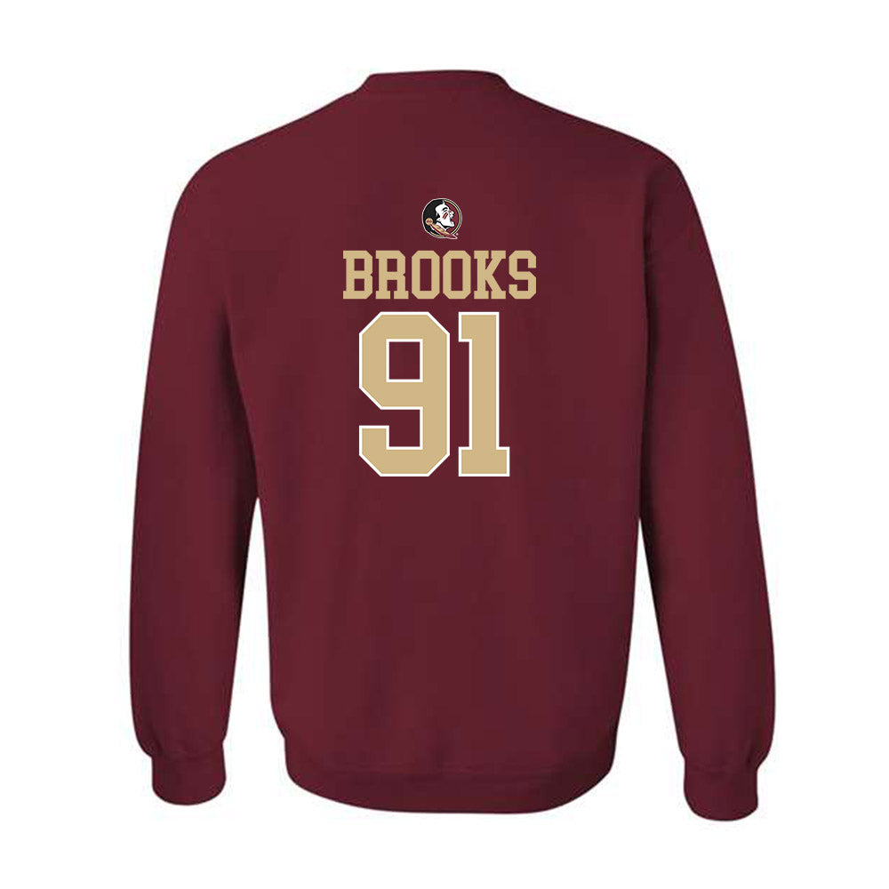 FSU - NCAA Football : Cam Brooks - Classic Shersey Crewneck Sweatshirt-1