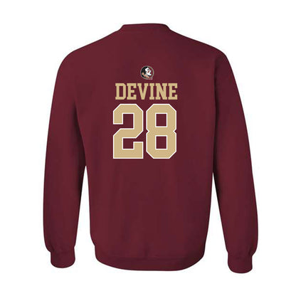 FSU - NCAA Women's Lacrosse : Annie Devine - Classic Shersey Crewneck Sweatshirt-1