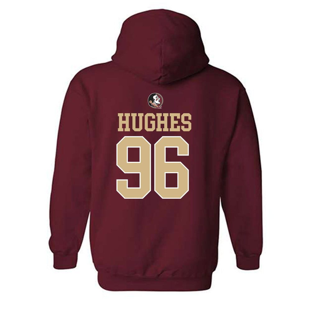 FSU - NCAA Football : Daniel Hughes - Classic Shersey Hooded Sweatshirt-1