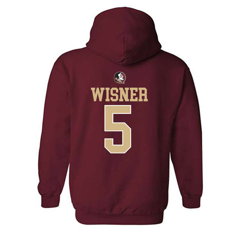 FSU - NCAA Football : Tre Wisner - Classic Shersey Hooded Sweatshirt-1