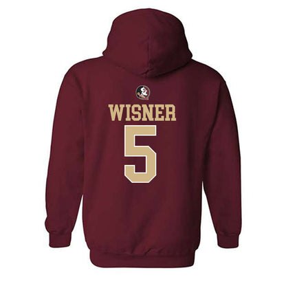 FSU - NCAA Football : Tre Wisner - Classic Shersey Hooded Sweatshirt-1