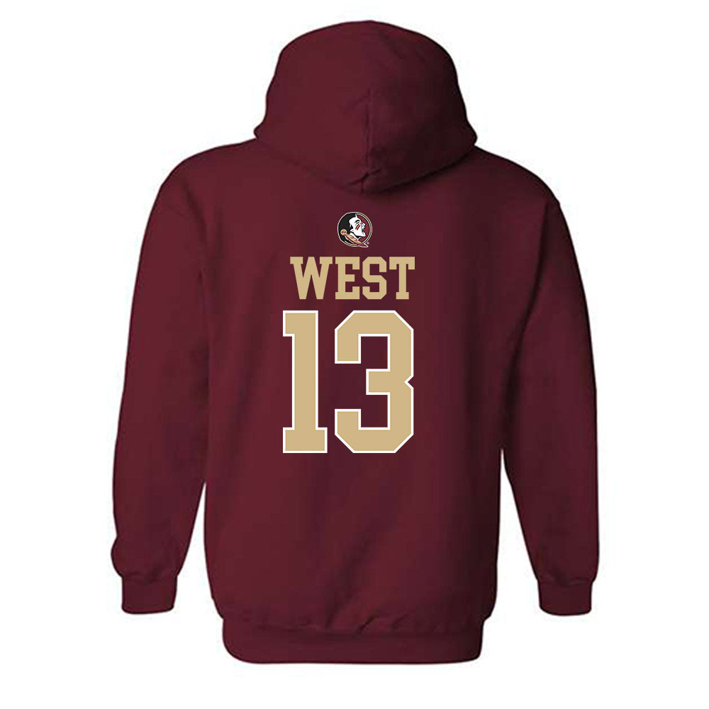 FSU - NCAA Women's Lacrosse : Peyton West - Classic Shersey Hooded Sweatshirt-1