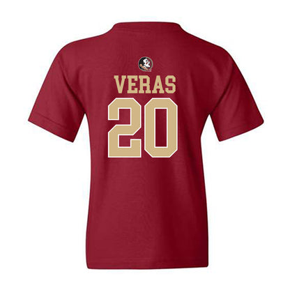 FSU - NCAA Baseball : Genson Veras - Classic Shersey Youth T-Shirt-1