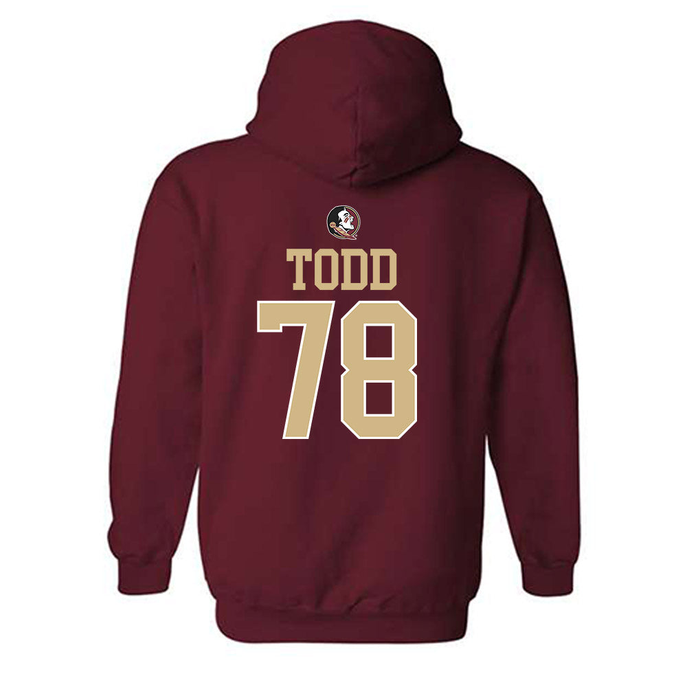 FSU - NCAA Football : Jayden Todd - Classic Shersey Hooded Sweatshirt-1