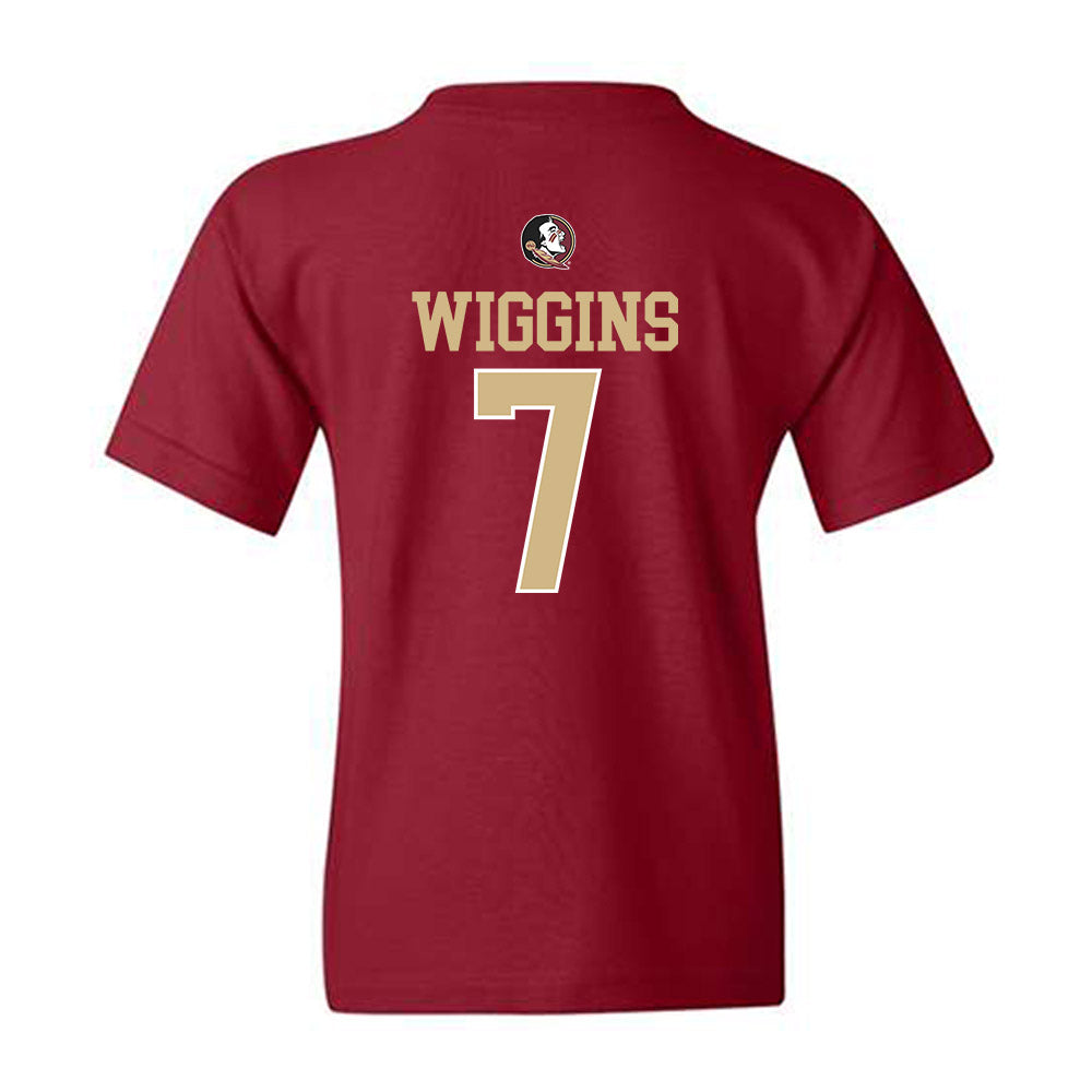 FSU - NCAA Men's Basketball : Chauncey Wiggins - Classic Shersey Youth T-Shirt-1