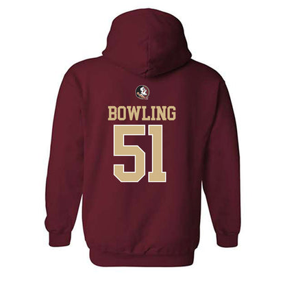 FSU - NCAA Football : Paul Bowling - Classic Shersey Hooded Sweatshirt-1