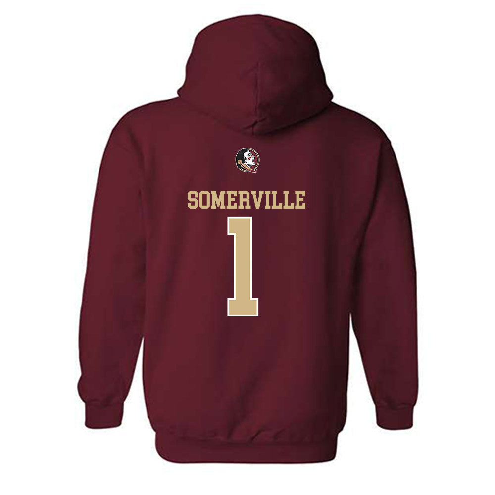 FSU - NCAA Men's Basketball : Martin Somerville - Classic Shersey Hooded Sweatshirt-1