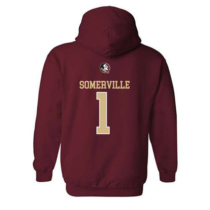 FSU - NCAA Men's Basketball : Martin Somerville - Classic Shersey Hooded Sweatshirt-1