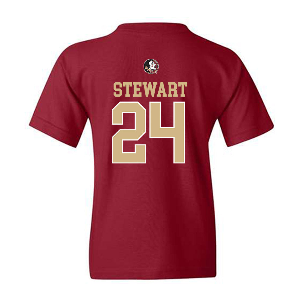 FSU - NCAA Women's Basketball : Morgan Stewart - Classic Shersey Youth T-Shirt-1