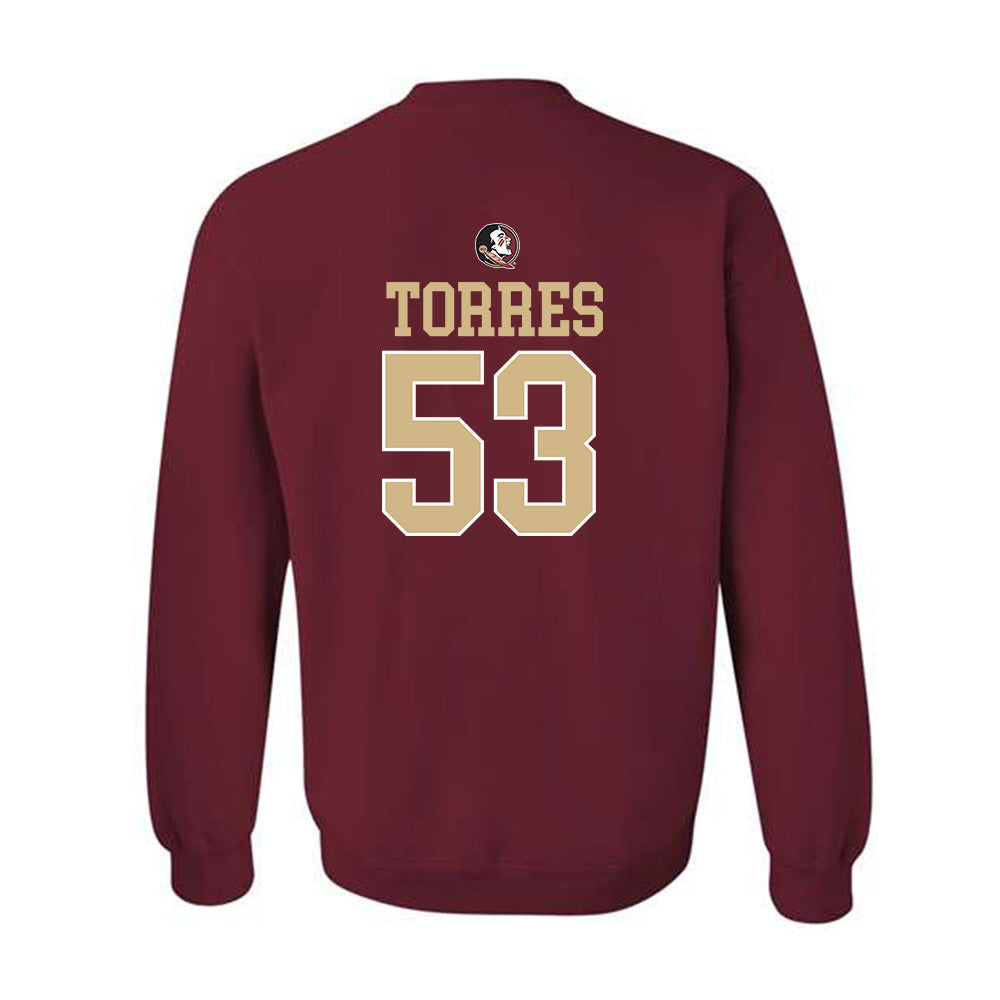 FSU - NCAA Football : Brandon Torres - Classic Shersey Crewneck Sweatshirt-1
