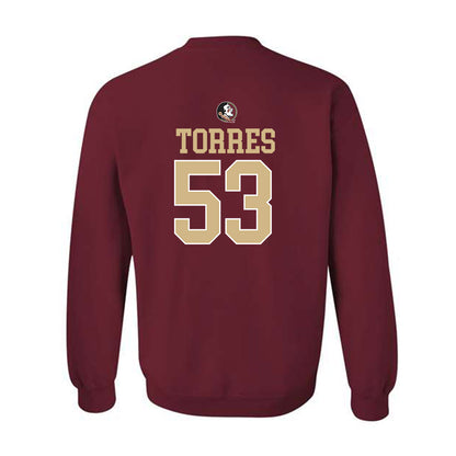 FSU - NCAA Football : Brandon Torres - Classic Shersey Crewneck Sweatshirt-1