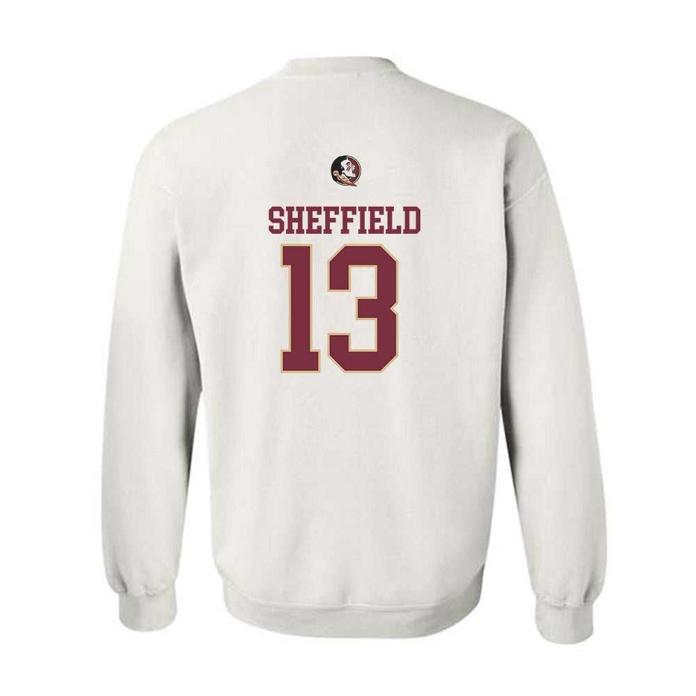 FSU - NCAA Baseball : Noah Sheffield - Generic Shersey Crewneck Sweatshirt