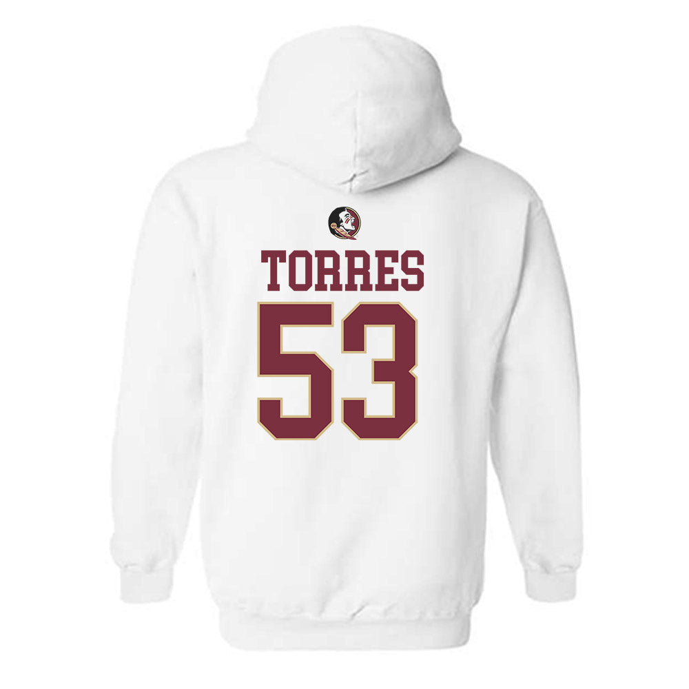 FSU - NCAA Football : Brandon Torres - Classic Shersey Hooded Sweatshirt-1
