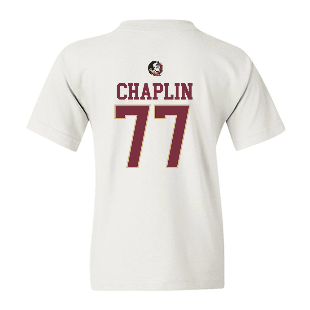 FSU - NCAA Football : Xavier Chaplin - Classic Shersey Youth T-Shirt-1