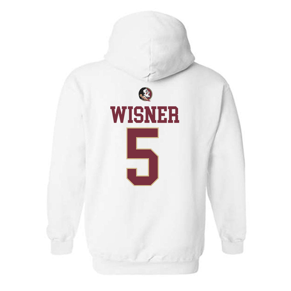FSU - NCAA Football : Tre Wisner - Classic Shersey Hooded Sweatshirt-1