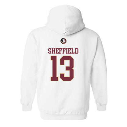 FSU - NCAA Baseball : Noah Sheffield - Generic Shersey Hooded Sweatshirt