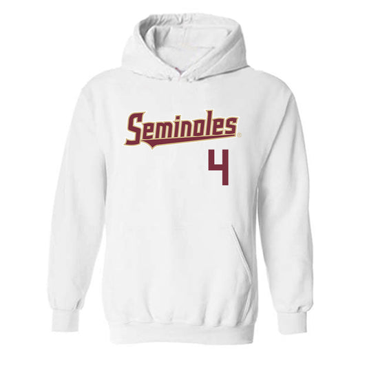 FSU - NCAA Baseball : Cal Fisher - Generic Shersey Hooded Sweatshirt
