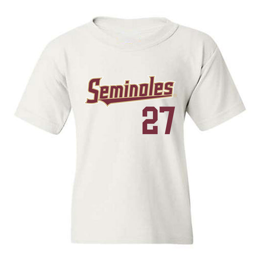 FSU - NCAA Baseball : Kevin Mebil - Classic Shersey Youth T-Shirt-0