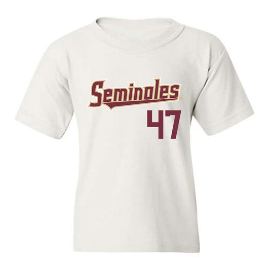 FSU - NCAA Baseball : Rhett Vaughn - Classic Shersey Youth T-Shirt-0
