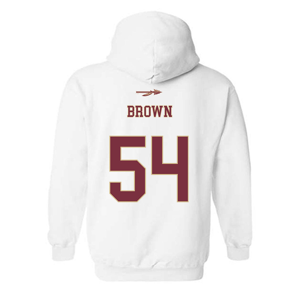 FSU - NCAA Football : Chastan Brown - Classic Shersey Hooded Sweatshirt-1