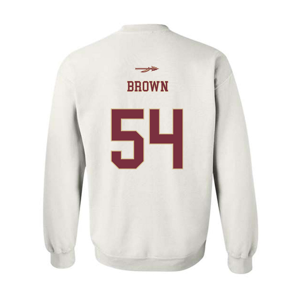 FSU - NCAA Football : Chastan Brown - Classic Shersey Crewneck Sweatshirt-1