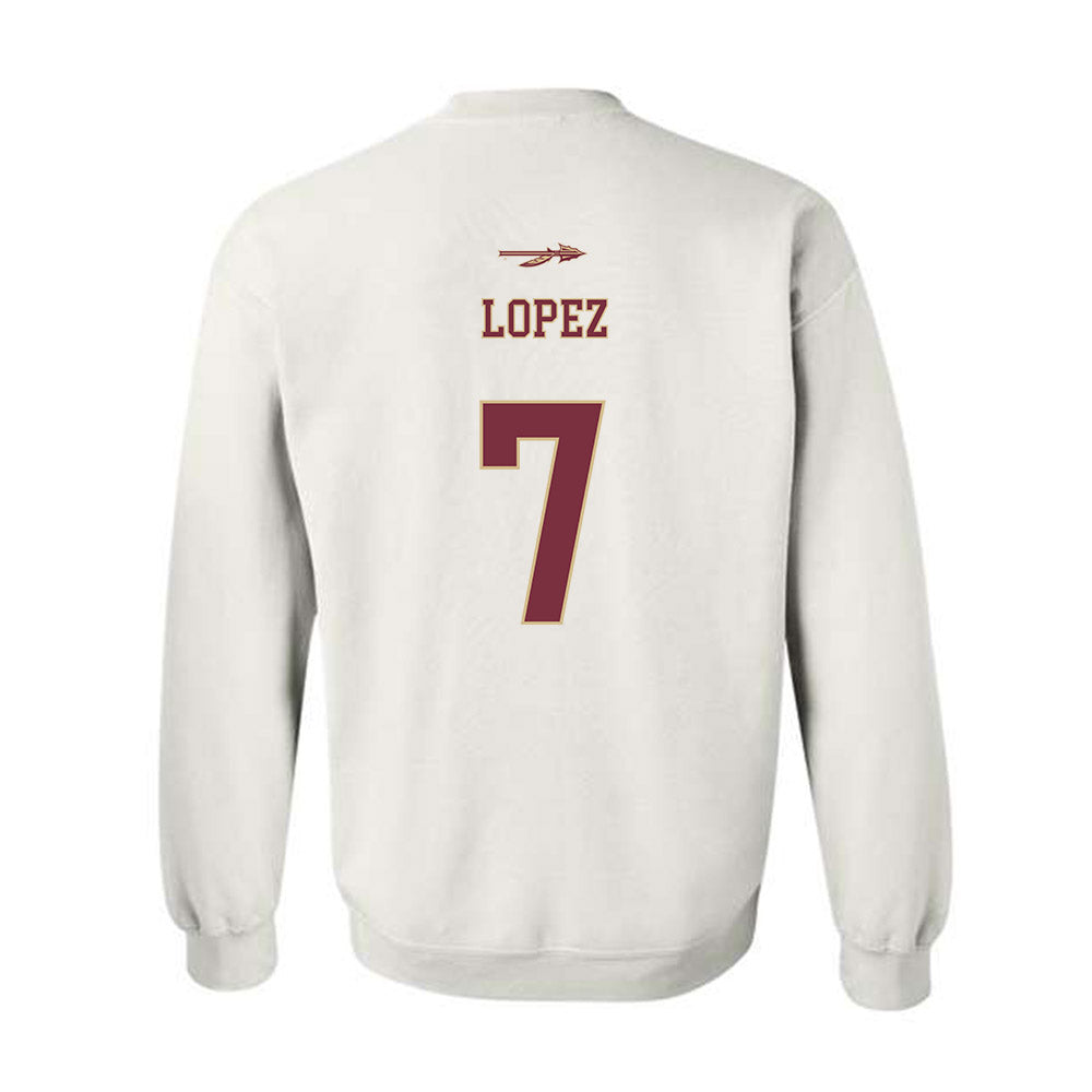 FSU - NCAA Football : Jasen Lopez - Classic Shersey Crewneck Sweatshirt-1