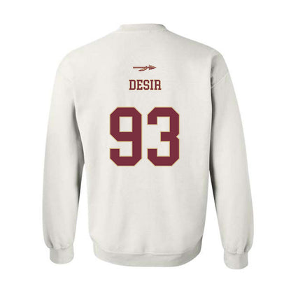 FSU - NCAA Football : Mandrell Desir - Classic Shersey Crewneck Sweatshirt-1