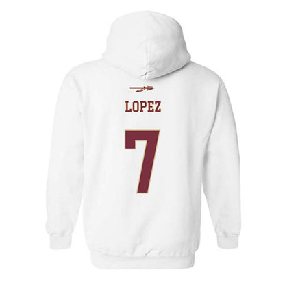 FSU - NCAA Football : Jasen Lopez - Classic Shersey Hooded Sweatshirt-1