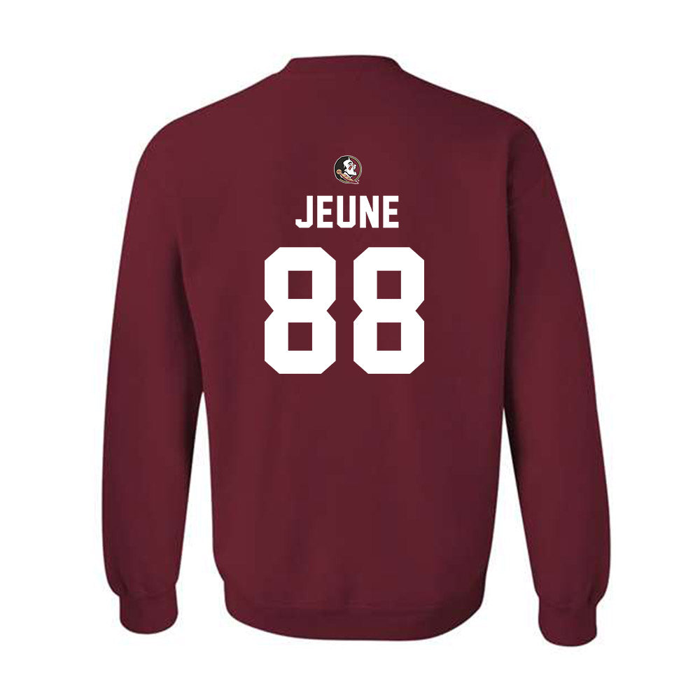 FSU - NCAA Football : Keenen Jeune - Sports Shersey Crewneck Sweatshirt-1