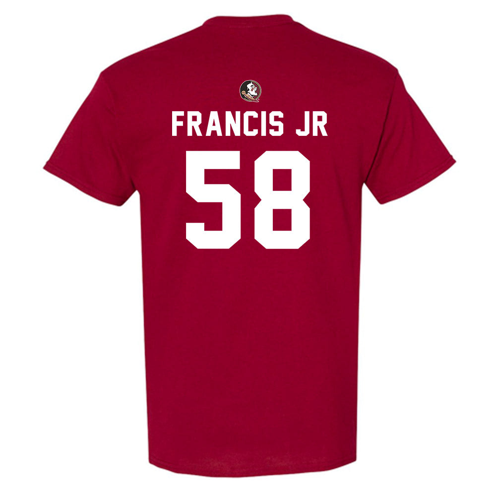 FSU - NCAA Football : Luke Francis Jr. - Sports Shersey T-Shirt-1