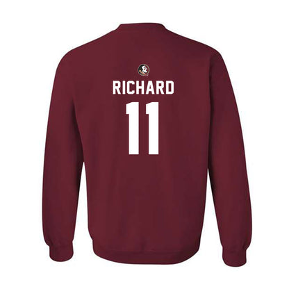 FSU - NCAA Football : Cj Richard - Sports Shersey Crewneck Sweatshirt-1