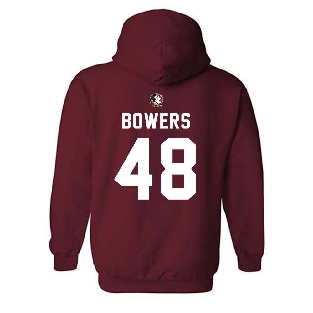 FSU - NCAA Football : Caleb Bowers - Sports Shersey Hooded Sweatshirt-1