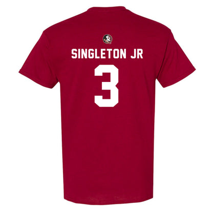 FSU - NCAA Football : Samuel Singleton Jr - Sports Shersey T-Shirt-1