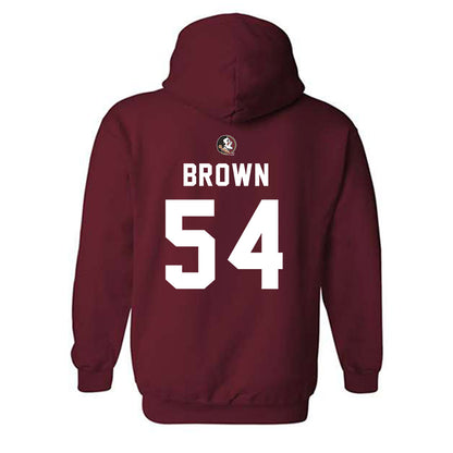 FSU - NCAA Football : Chastan Brown - Sports Shersey Hooded Sweatshirt-1