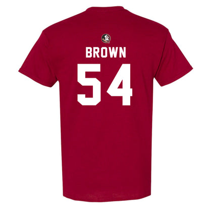 FSU - NCAA Football : Chastan Brown - Sports Shersey T-Shirt-1