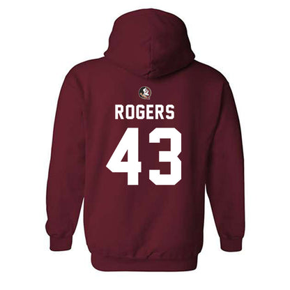 FSU - NCAA Football : Trent Rogers - Sports Shersey Hooded Sweatshirt-1