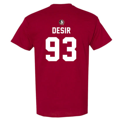 FSU - NCAA Football : Mandrell Desir - Sports Shersey T-Shirt-1