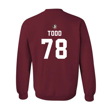 FSU - NCAA Football : Jayden Todd - Sports Shersey Crewneck Sweatshirt-1
