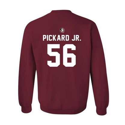 FSU - NCAA Football : Steven Pickard Jr. - Sports Shersey Crewneck Sweatshirt-1