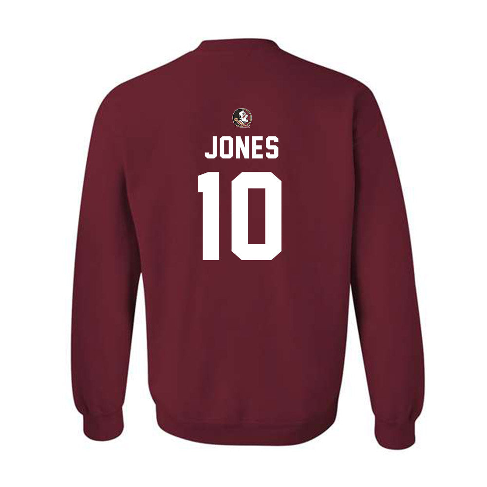 FSU - NCAA Football : Christopher Jones - Sports Shersey Crewneck Sweatshirt-1