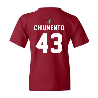 FSU - NCAA Football : Mac Chiumento - Sports Shersey Youth T-Shirt-1