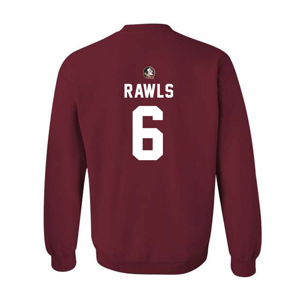 FSU - NCAA Football : Ja'Bril Rawls - Sports Shersey Crewneck Sweatshirt-1