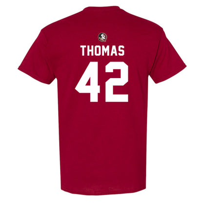 FSU - NCAA Football : Chris Thomas - Sports Shersey T-Shirt-1